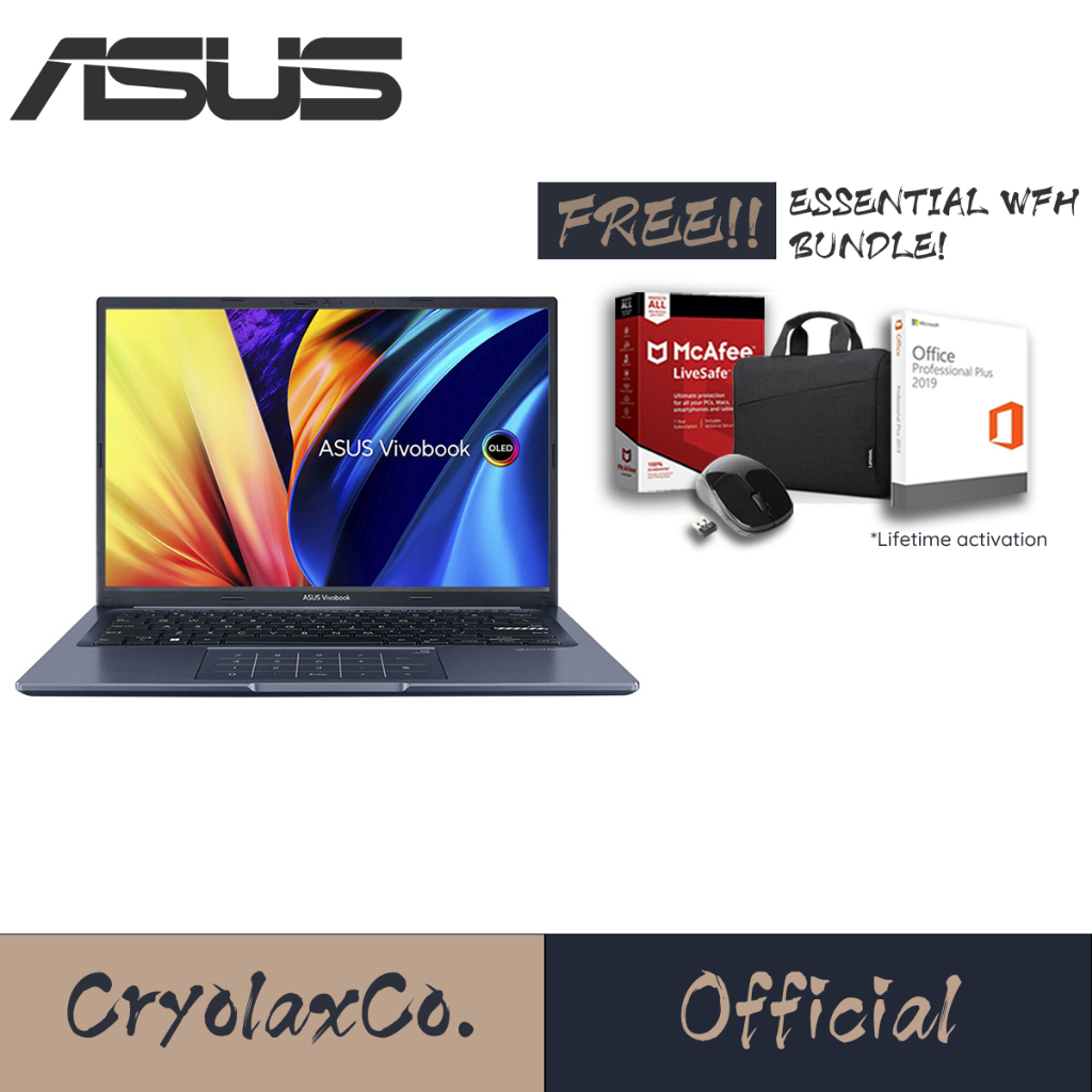 [Free LIFETIME Office 2019] ASUS VivoBook X1404ZA | 14.0" HD | i5-1235U | 8GB RAM | 512GB NVME | 2Y ASUS WARRANTY