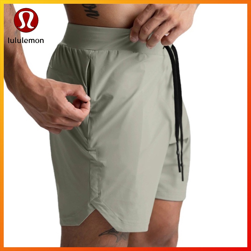 Lululemon Men's Shorts Single-Layer Woven Quick-Drying Running Fitness Sports Leisure Five-Point Pants DK887