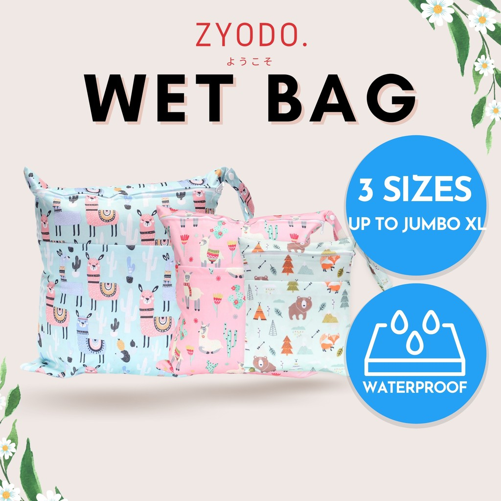 ?? (3 SIZES) Wet Bag / Diaper Bag / Waterproof Wet Bag / Nappy Bag